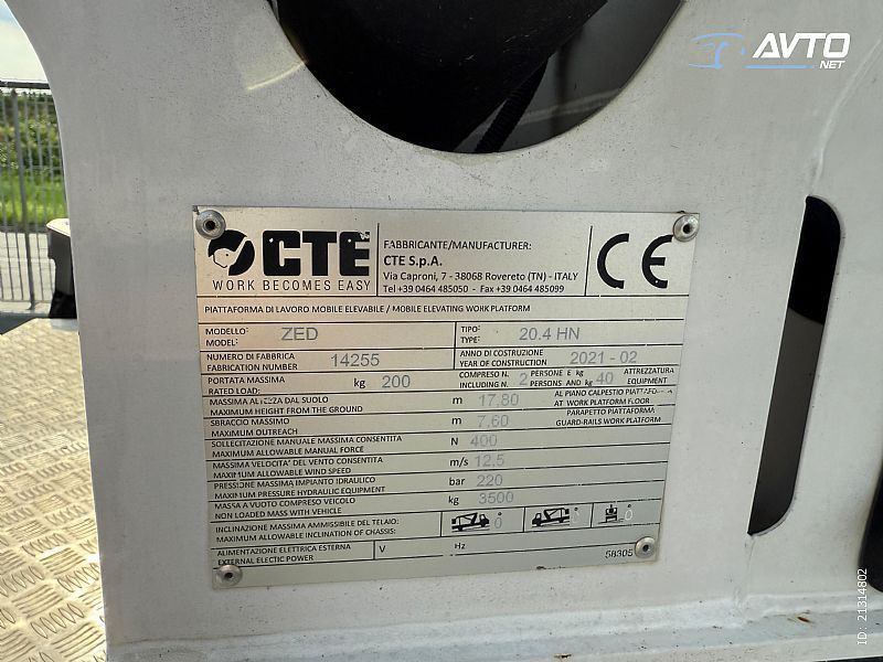 Korpa / dizalica Isuzu CTE mod. ZED 20 HN
