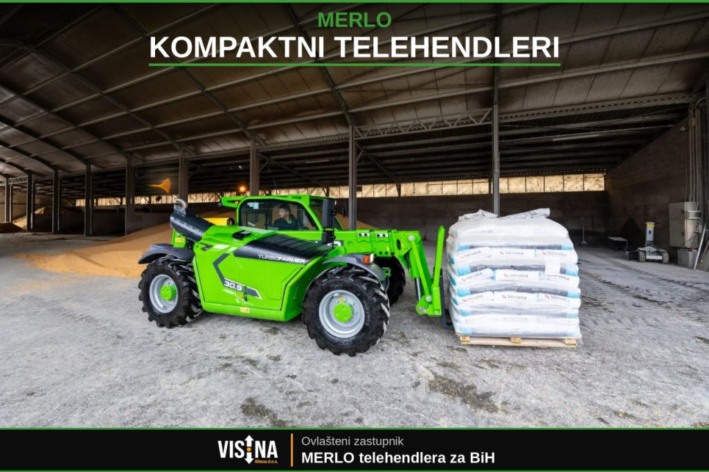 MERLO kompaktni telehendleri / telehendler / teleskopski viličar