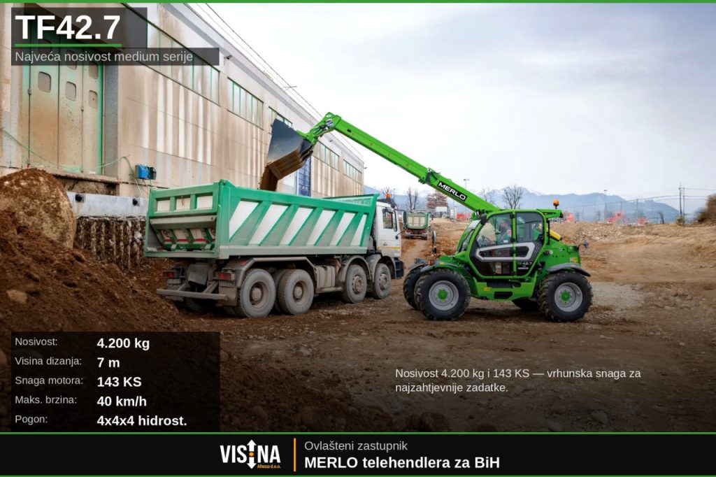 MERLO medium telehendleri / telehendler / teleskopski viličar