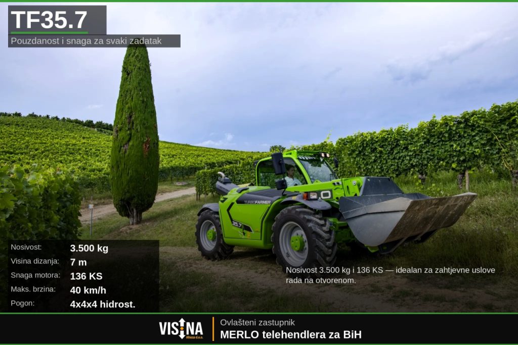 MERLO medium telehendleri / telehendler / teleskopski viličar