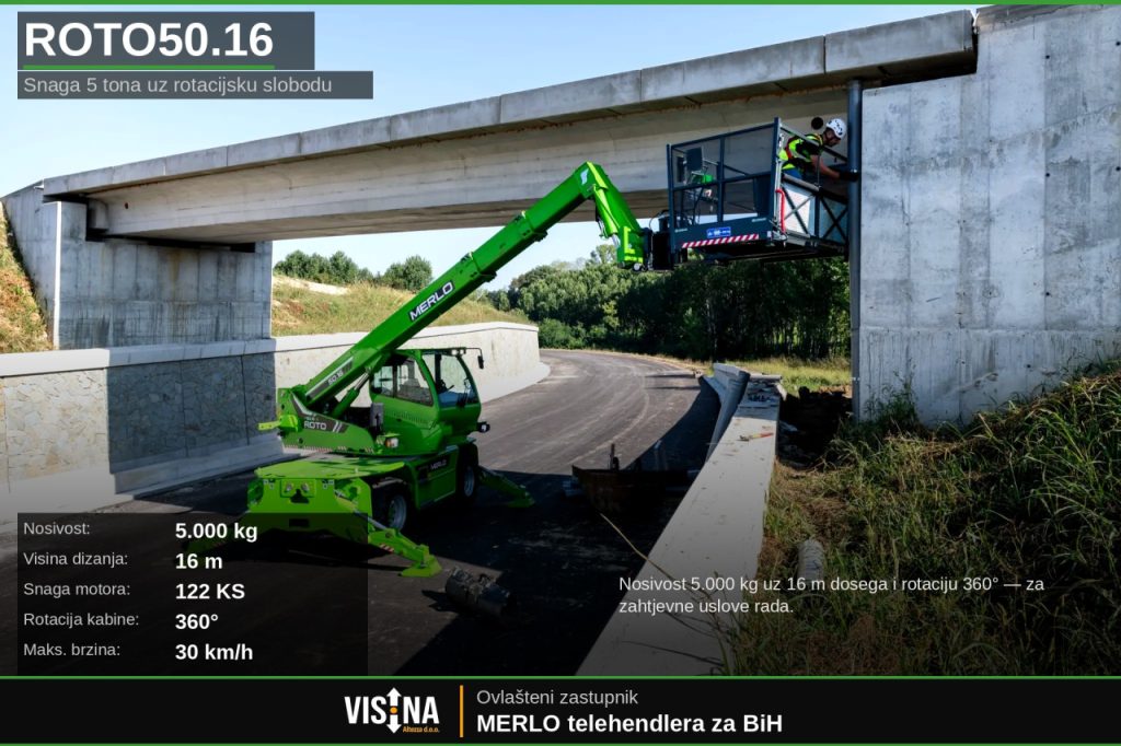 MERLO roto telehendleri / telehendler / teleskopski viličar