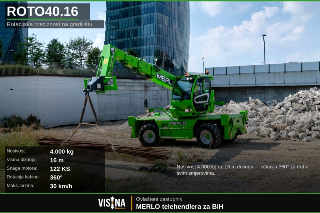 MERLO roto telehendleri / telehendler / teleskopski viličar